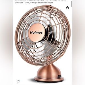 NIB. 4” Copper USB desk fan